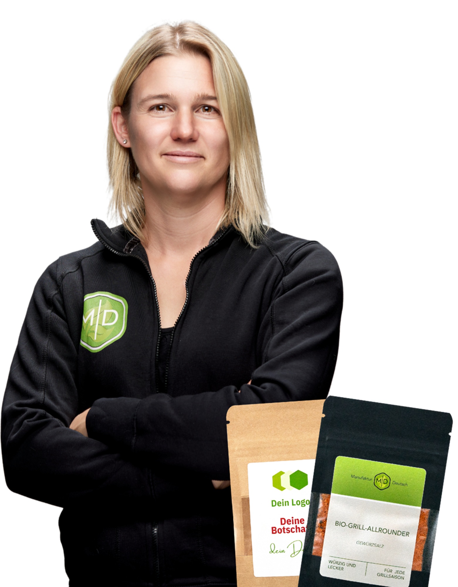 jessica_deutsch22 Jessica Deutsch - Gründerin der Manufaktur Deutsch und Expertin für Kundenbindung mit System, Porträt mit schwarzem Pulli